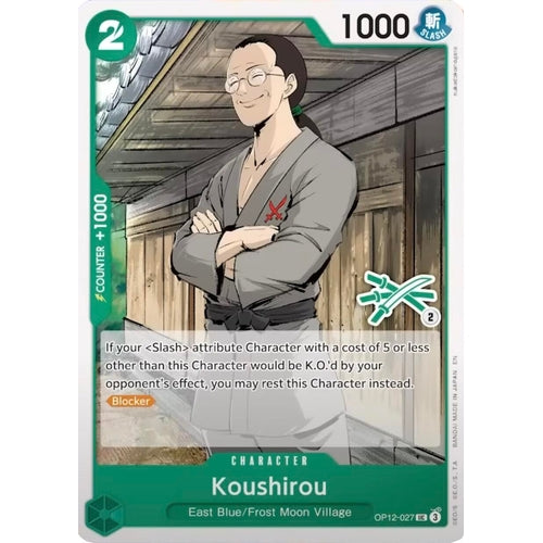 Koushirou (Zoro Deck) (OP12 - 027) (Learn Together Deck Set) - PokéBox Australia