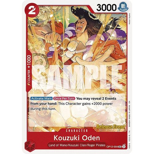 Kouzuki Oden (OP12 - 004) (Legacy of the Master Release Event Cards) - PokéBox Australia