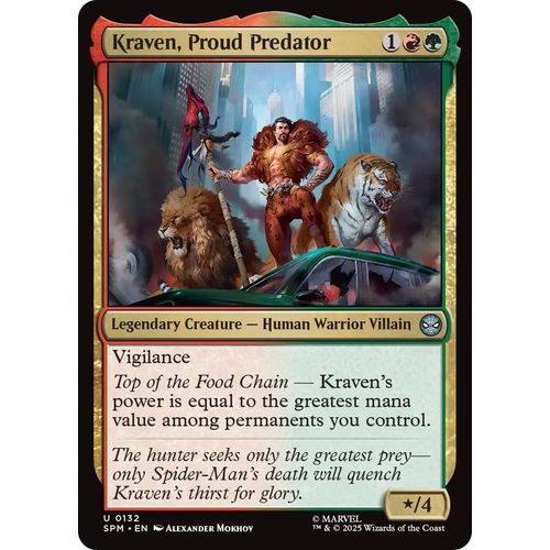 Kraven, Proud Predator (132) (Marvel's Spider - Man) - PokéBox Australia