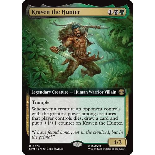 Kraven the Hunter (Extended Art) (273) (Marvel's Spider - Man) - PokéBox Australia
