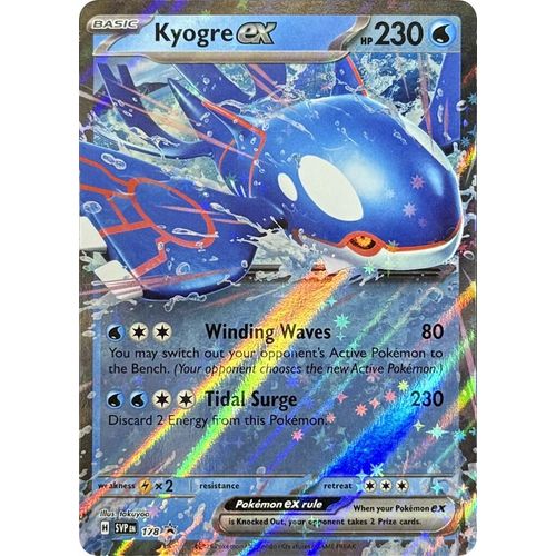 Kyogre ex - 178 (178) (SV: Scarlet & Violet Promo Cards) - PokéBox Australia