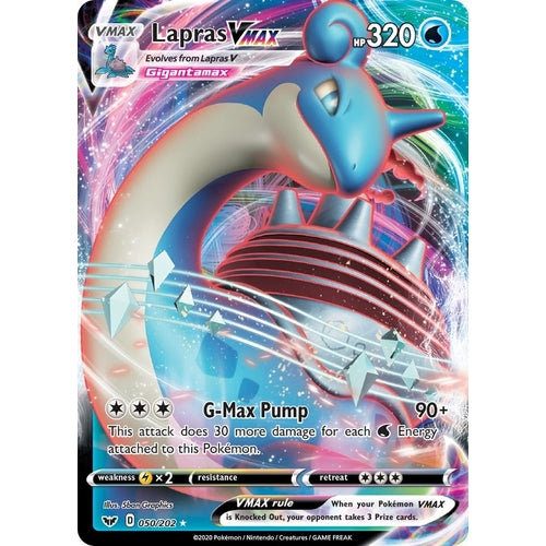 Lapras VMAX (050/202) (SWSH01: Sword & Shield Base Set) - PokéBox Australia