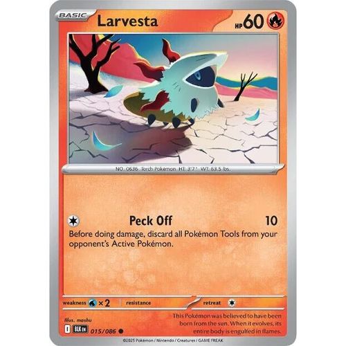 Larvesta (015/086) (SV: Black Bolt) - PokéBox Australia