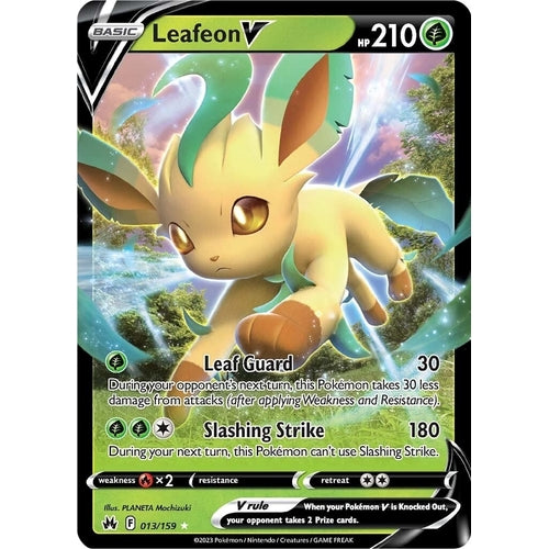 Leafeon V (013/159) (Crown Zenith) - PokéBox Australia