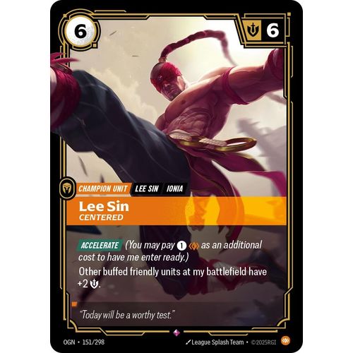 Lee Sin - Centered (151/298) (Origins) - PokéBox Australia