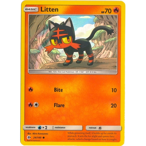 Litten - 24/149 (Water Web Holo) (024/149) (Miscellaneous Cards & Products) - PokéBox Australia