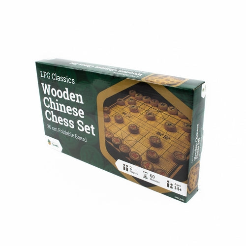 LPG Classics Wooden Chinese Chess Set - 36 cm Foldable Board - PokéBox Australia