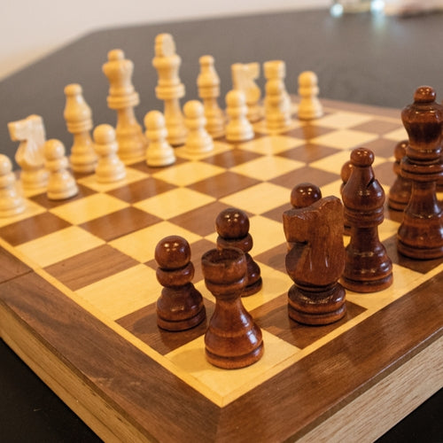 LPG Classics Wooden Folding Chess/Checkers/Backgammon Set 30cm - PokéBox Australia