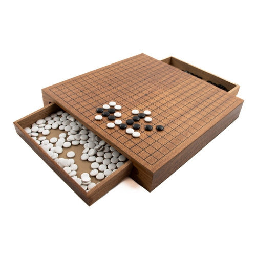LPG Classics Wooden Weiqi / Go Set - 30 cm Board with Drawers - PokéBox Australia