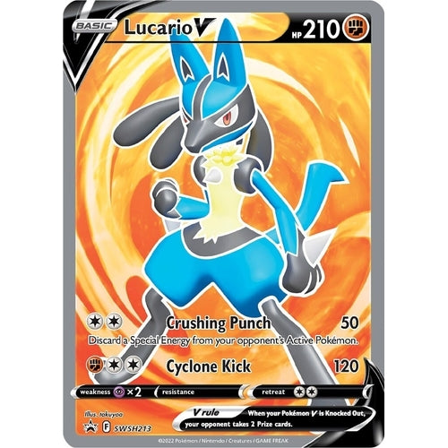 Lucario V - SWSH213 (SWSH213) (SWSH: Sword & Shield Promo Cards) - PokéBox Australia