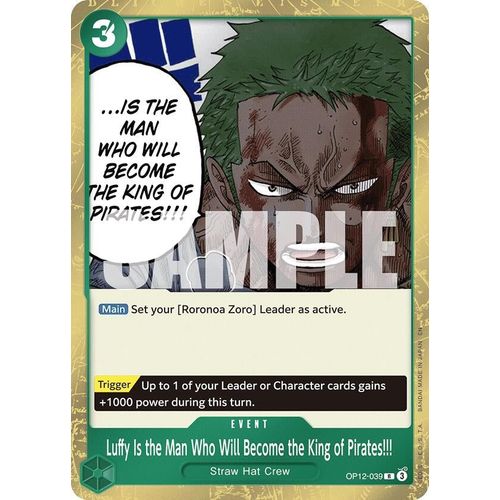 Luffy Is the Man Who Will Become the King of Pirates!!! (OP12 - 039) (Legacy of the Master) - PokéBox Australia
