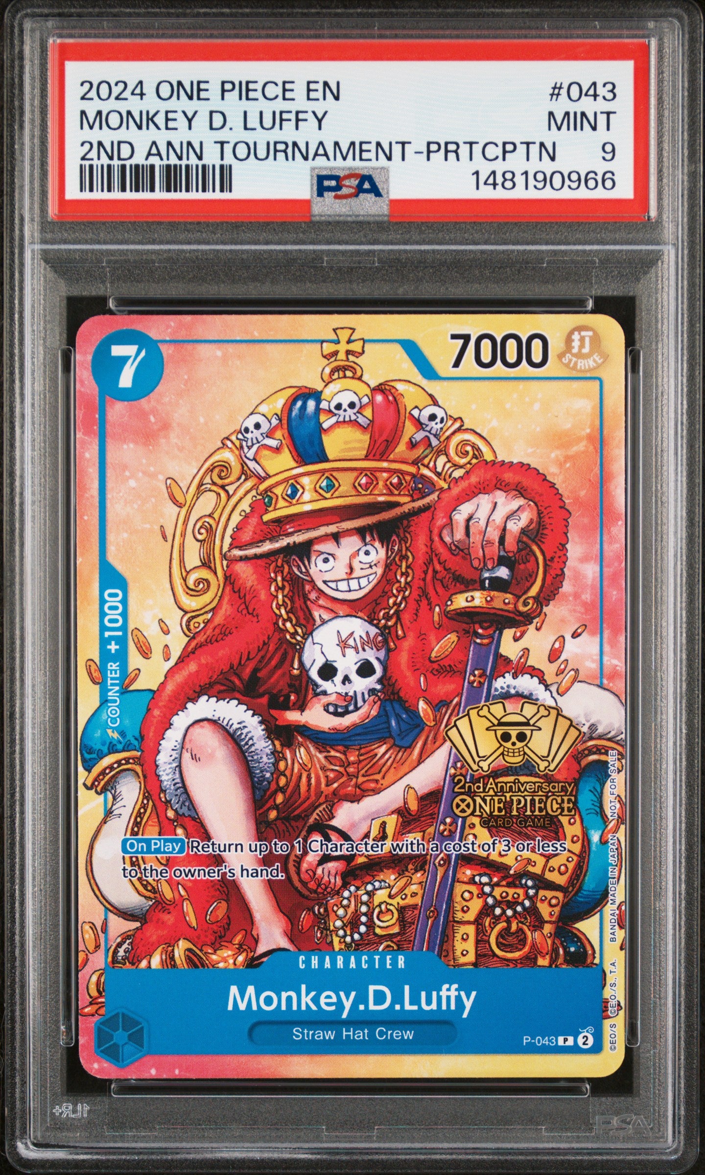 PSA MINT 9 - 2025 ONE PIECE PROMOS #081 DRACULE MIHAWK OP11 RELEASE EVENT-WINNER - PokéBox Australia