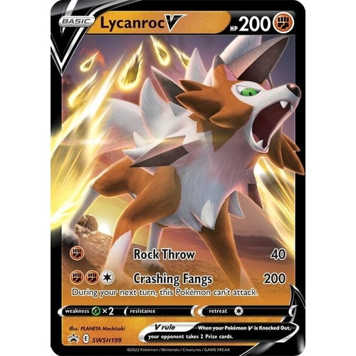 Lycanroc V - SWSH199 (SWSH199) (SWSH: Sword & Shield Promo Cards) - PokéBox Australia