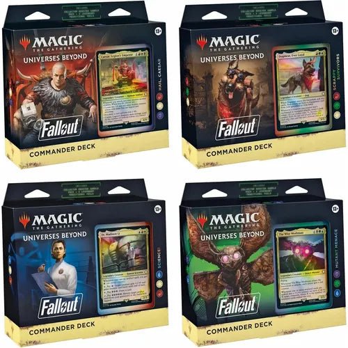 Magic The Gathering | Fallout Commander Deck Display (All 4 Decks) - PokéBox Australia