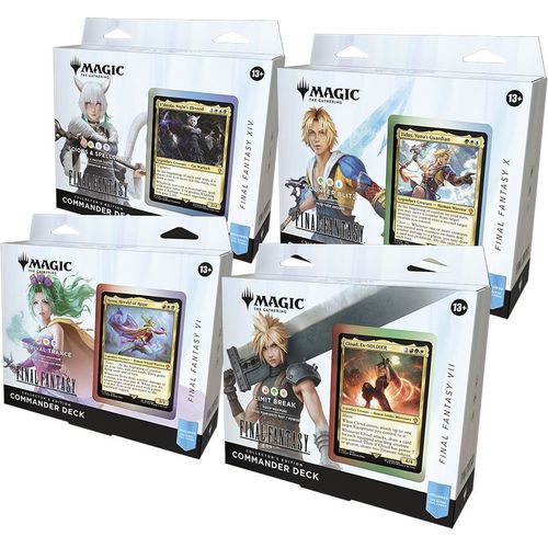 Magic The Gathering | Final Fantasy - Commander Deck Display Collector Edition (All 4 Decks) - PokéBox Australia