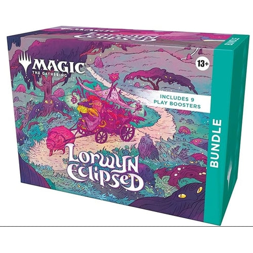 Board game box for 'Magic: The Gathering' with colorful design and text.