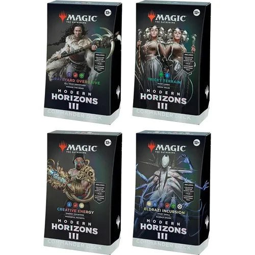 Magic The Gathering | Modern Horizons 3 Commander Deck Display (All 4 Decks) - PokéBox Australia
