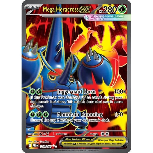 Mega Heracross ex (108/094) (ME02: Phantasmal Flames) - PokéBox Australia