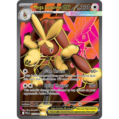 Mega Lopunny ex (115/094) (ME02: Phantasmal Flames) - PokéBox Australia