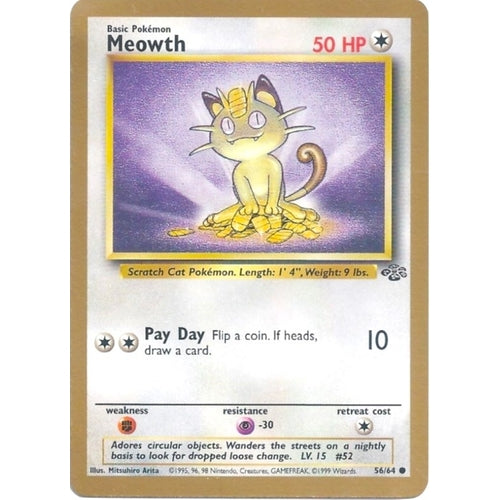 Meowth - 56/64 (Gold Bordered Promo) (56/64) (Miscellaneous Cards & Products) - PokéBox Australia