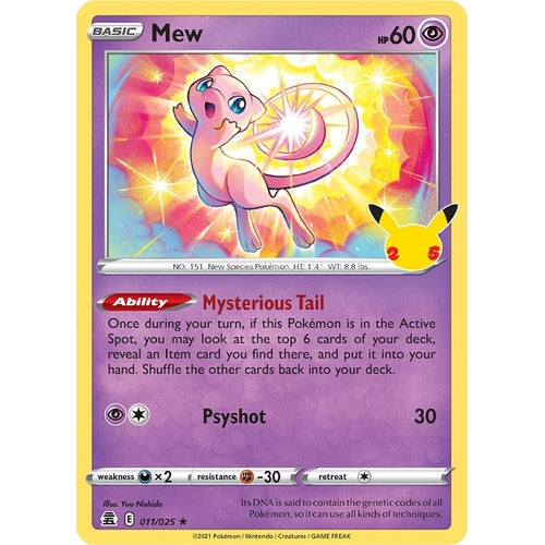 Mew (011/025) (Celebrations) - PokéBox Australia