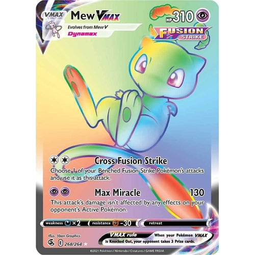 Mew VMAX (Secret) (268/264) (SWSH08: Fusion Strike) - PokéBox Australia