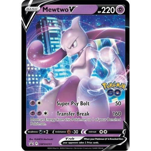 Mewtwo V - SWSH223 (SWSH223) (SWSH: Sword & Shield Promo Cards) - PokéBox Australia