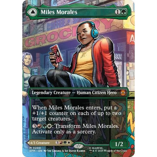 Miles Morales (0200) (Borderless) (200) (Marvel's Spider - Man) - PokéBox Australia