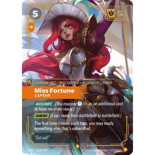Miss Fortune - Captain (Alternate Art) (162a/298) (Origins) - PokéBox Australia