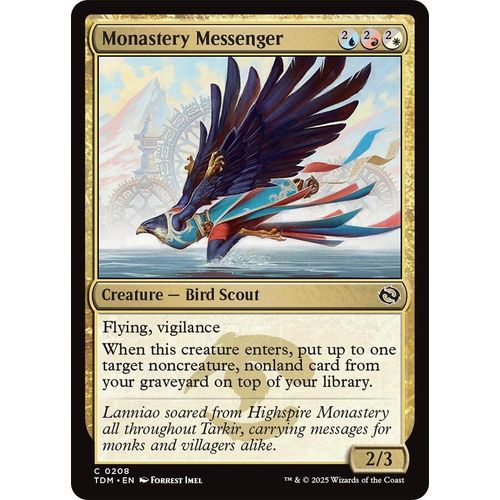 Monastery Messenger (208) (Tarkir: Dragonstorm) - PokéBox Australia