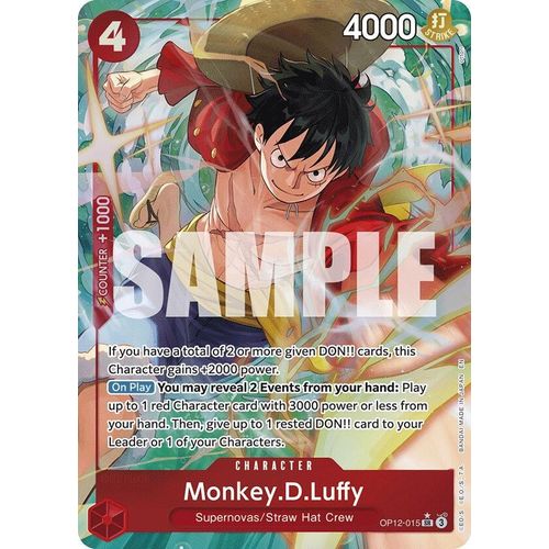 Monkey.D.Luffy (Alternate Art) (OP12 - 015) (Legacy of the Master) - PokéBox Australia