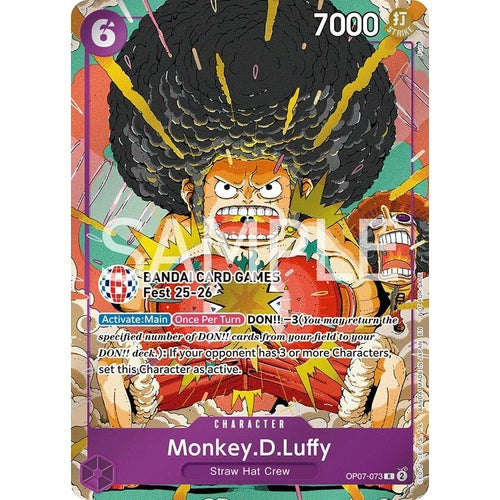 Monkey.D.Luffy (BANDAI Card Games Fest 25 - 26) (OP07 - 073) (One Piece Promotion Cards) - PokéBox Australia