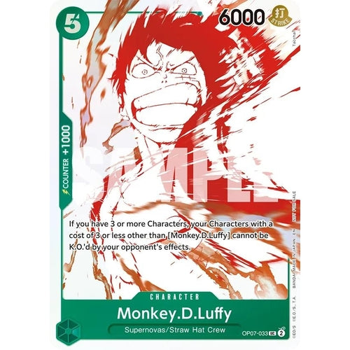 Monkey.D.Luffy - OP07 - 033 (3rd Anniversary Treasure Campaign Pack) (OP07 - 033) (One Piece Promotion Cards) - PokéBox Australia