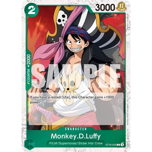 Monkey.D.Luffy - ST16 - 005 (Pirate Foil) (ST16 - 005) (Premium Booster - The Best - Vol. 2) - PokéBox Australia