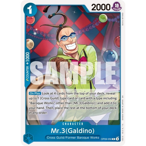 Mr.3(Galdino) - OP09 - 056 (Reprint) (OP09 - 056) (Premium Booster - The Best - Vol. 2) - PokéBox Australia