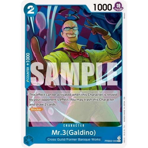 Mr.3(Galdino) - PRB02 - 009 (PRB02 - 009) (Premium Booster - The Best - Vol. 2) - PokéBox Australia