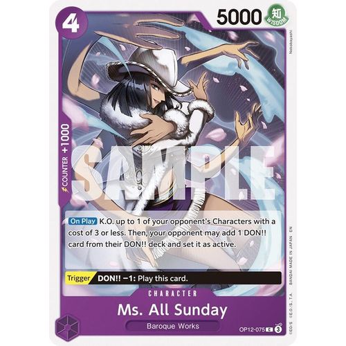 Ms. All Sunday (OP12 - 075) (Legacy of the Master) - PokéBox Australia
