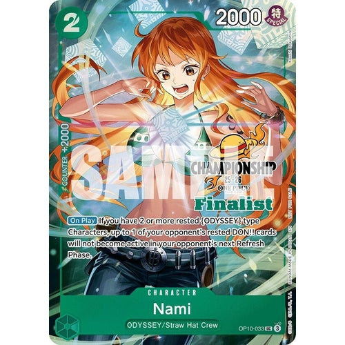 Nami (CS 25 - 26 Finalist Card Set 1) (OP10 - 033) (One Piece Promotion Cards) - PokéBox Australia