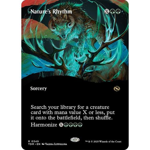 Nature's Rhythm (Borderless) (349) (Tarkir: Dragonstorm) - PokéBox Australia