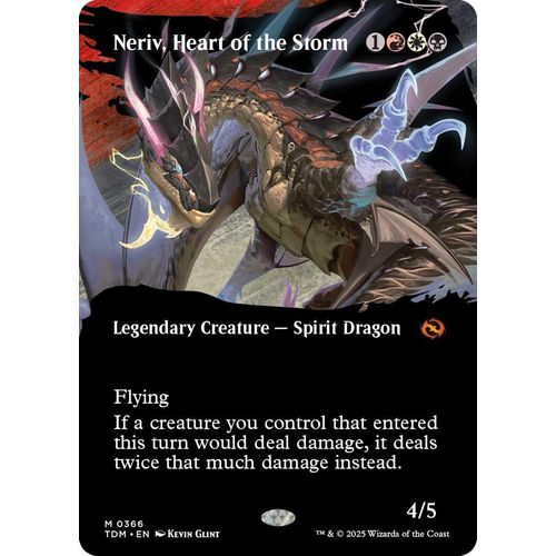 Neriv, Heart of the Storm (Borderless) (366) (Tarkir: Dragonstorm) - PokéBox Australia