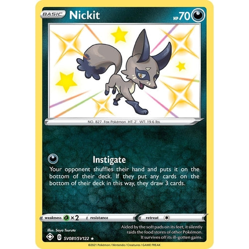 Nickit (SV081/SV122) (Shining Fates: Shiny Vault) - PokéBox Australia