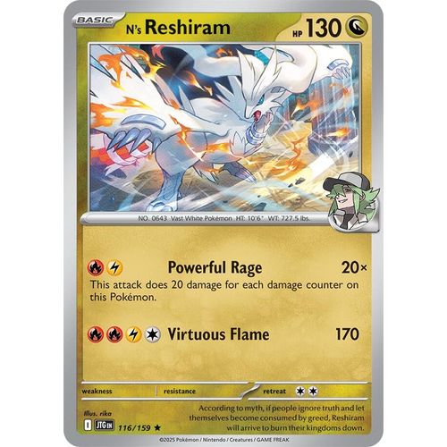 N's Reshiram (116/159) (SV09: Journey Together) - PokéBox Australia