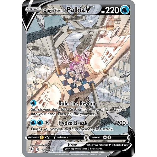 Origin Forme Palkia V (Alternate Full Art) (167/189) (SWSH10: Astral Radiance) - PokéBox Australia