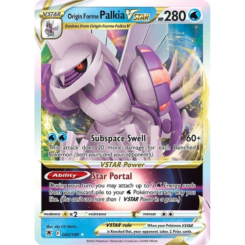 Origin Forme Palkia VSTAR (040/189) (SWSH10: Astral Radiance) - PokéBox Australia