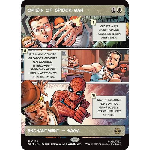 Origin of Spider - Man (Borderless) (218) (Marvel's Spider - Man) - PokéBox Australia