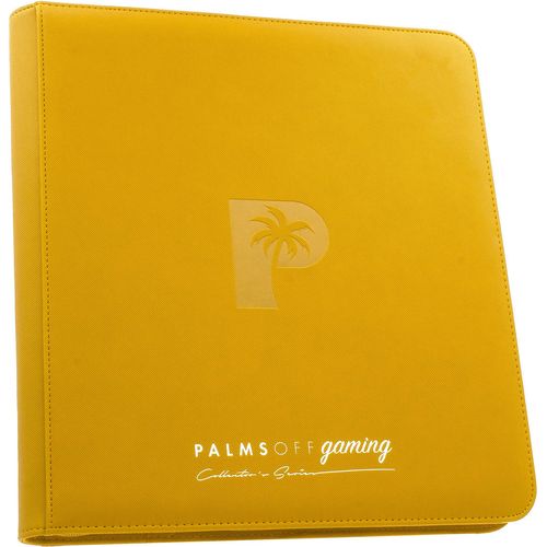 Palms Off Gaming - 12 Pocket Collectors Series Trading Card Binder (Yellow) - PokéBox Australia