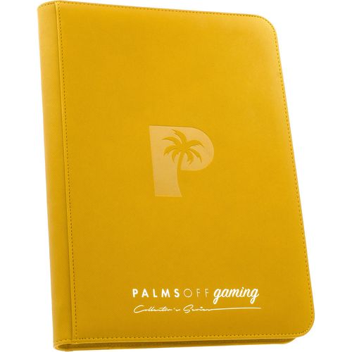 Palms Off Gaming - 9 Pocket Collectors Series Trading Card Binder (Yellow) - PokéBox Australia