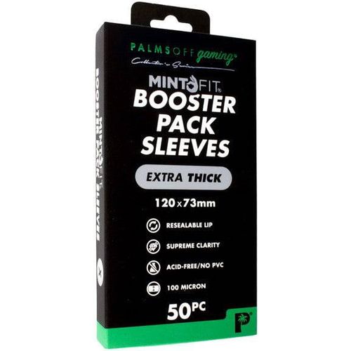 Palms Off Gaming - Booster Pack Mint - Fit Sleeves - Extra Thick 50pc - PokéBox Australia