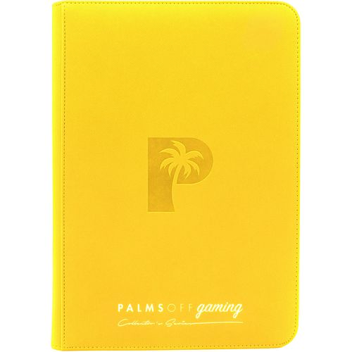Palms Off Gaming - Collector's Series TOP LOADER Zip Binder - Yellow (216 Capacity) - PokéBox Australia
