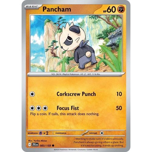 Pancham (083/159) (SV09: Journey Together) - PokéBox Australia
